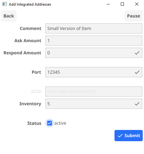 Integrated Address Form