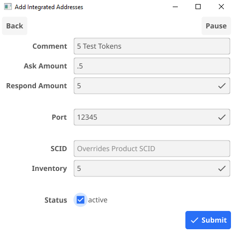 Second integrated address